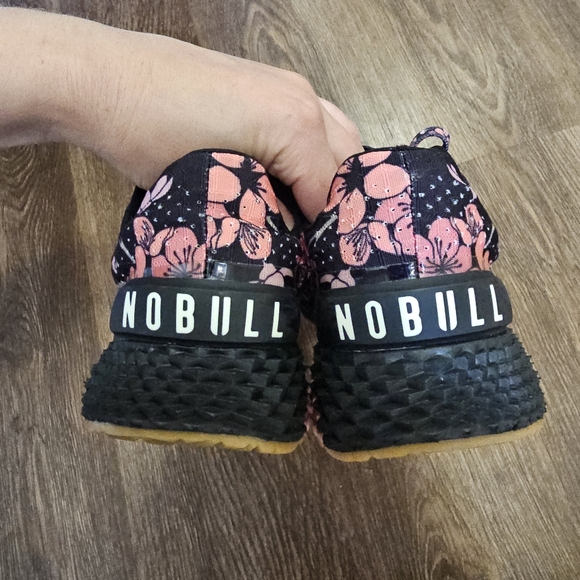 Womens 9.5 Mens 8 No Bull Cherry Blossom All Day Sneakers Ripstop Black Pink - Picture 5 of 8